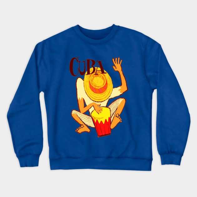 Cuba Crewneck Sweatshirt by retrorockit